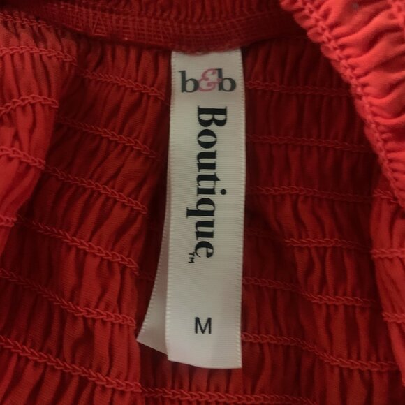 B&B BOUTIQUE WOMEN'S STRAPLESS ELASTIC TOP FLOWY AZTEC PRINT‎ DRESS MEDIUM-EUC - Picture 6 of 7